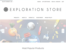 Tablet Screenshot of explorationstore.com